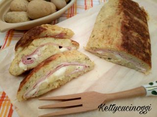  Polpettone di patate farcito