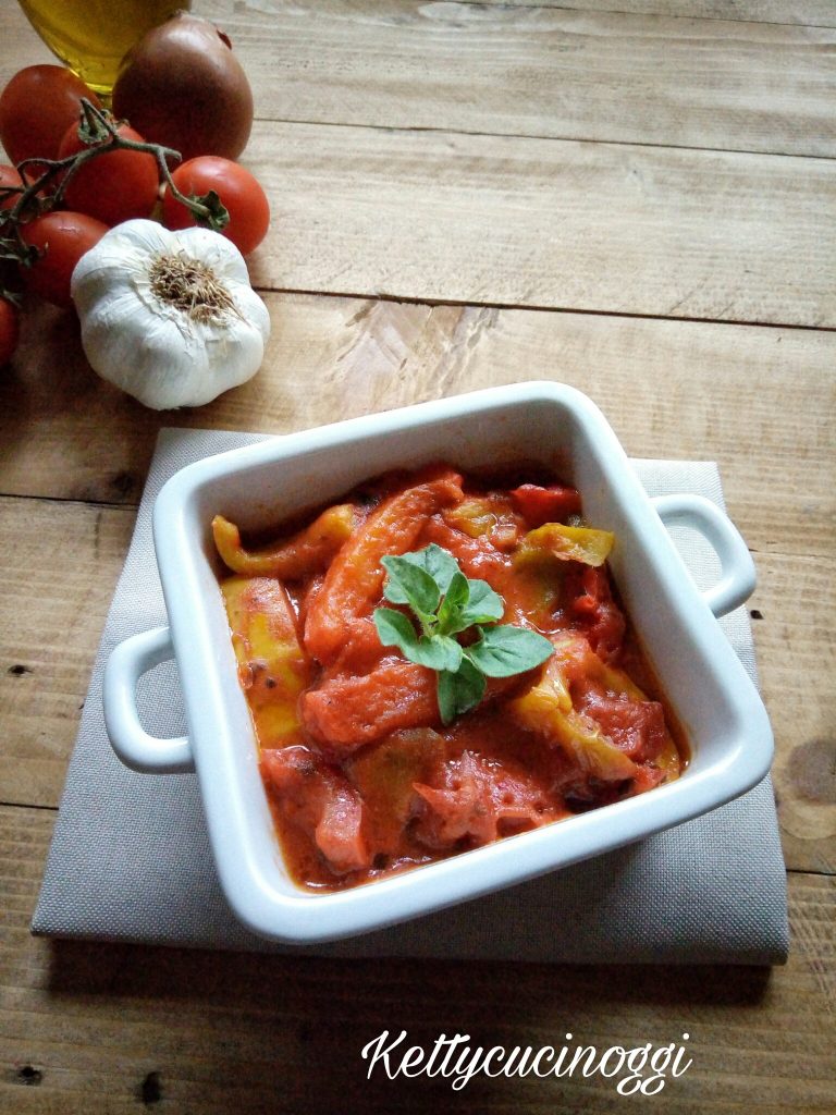 Peperonata in agrodolce piccante