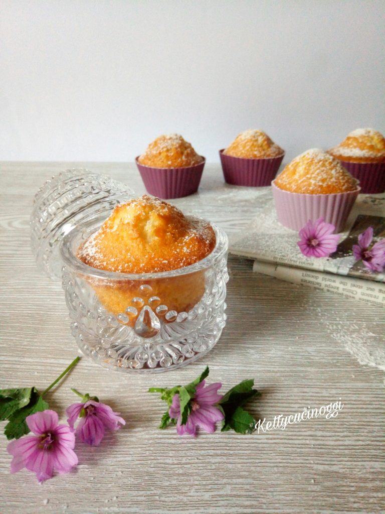Muffin cocco e cioccolato fondente.