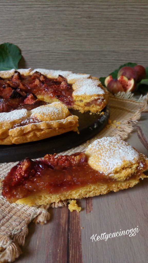 Crostata di fichi caramellati