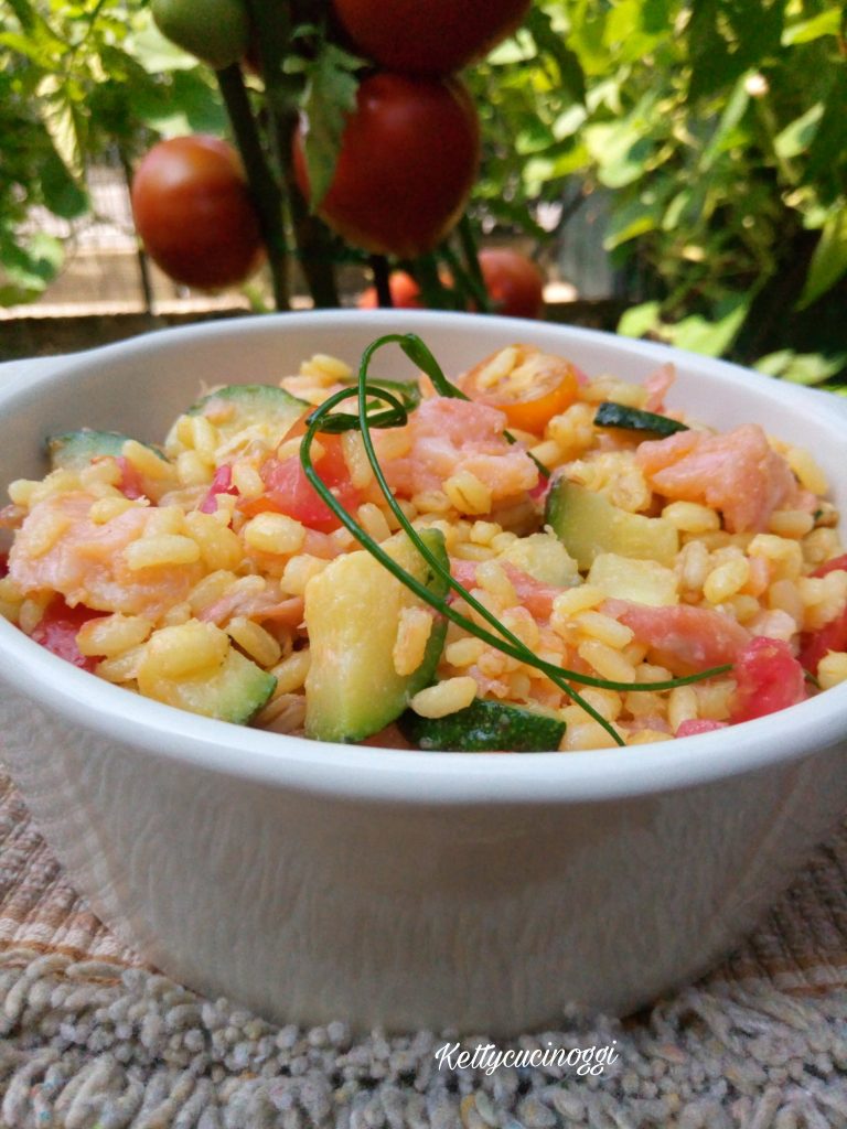 Insalata tiepida ai cereali