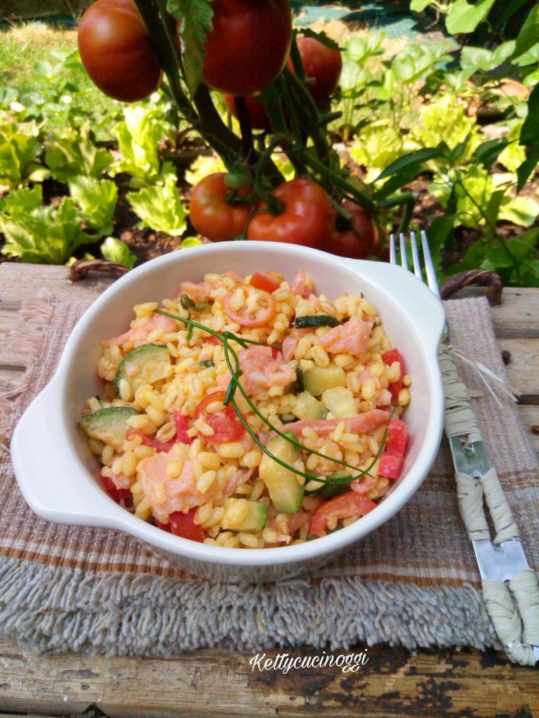 Insalata tiepida ai cereali
