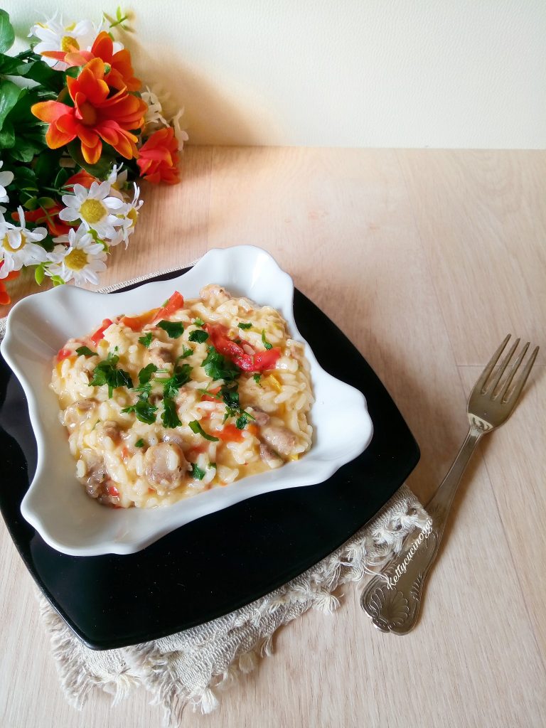 RISOTTO PICCANTE SALSICCIA E PEPERONI