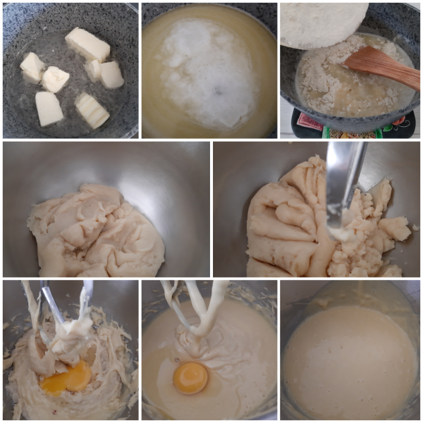 Solo quando l’uovo sarà ben assorbito possiamo aggiungerne il secondo uovo e così via sino al termine delle uova.