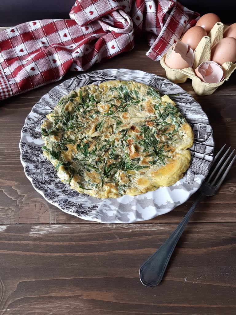 FRITTATA CON ASPARAGINA E PORRO