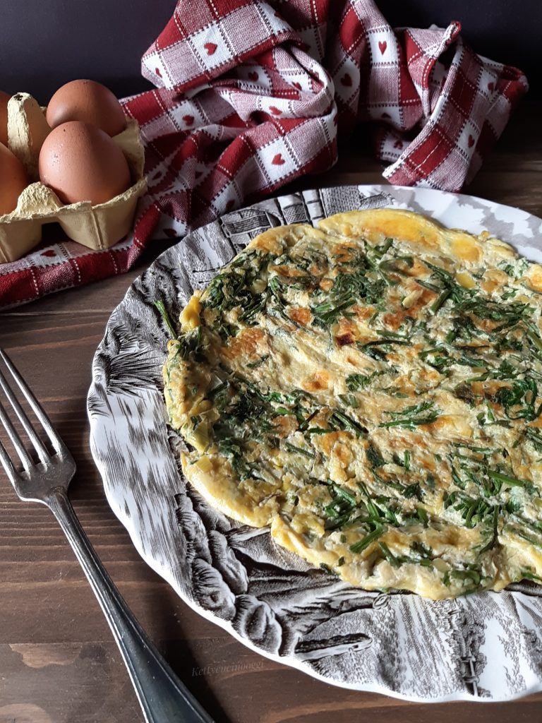 FRITTATA CON ASPARAGINA E PORRO