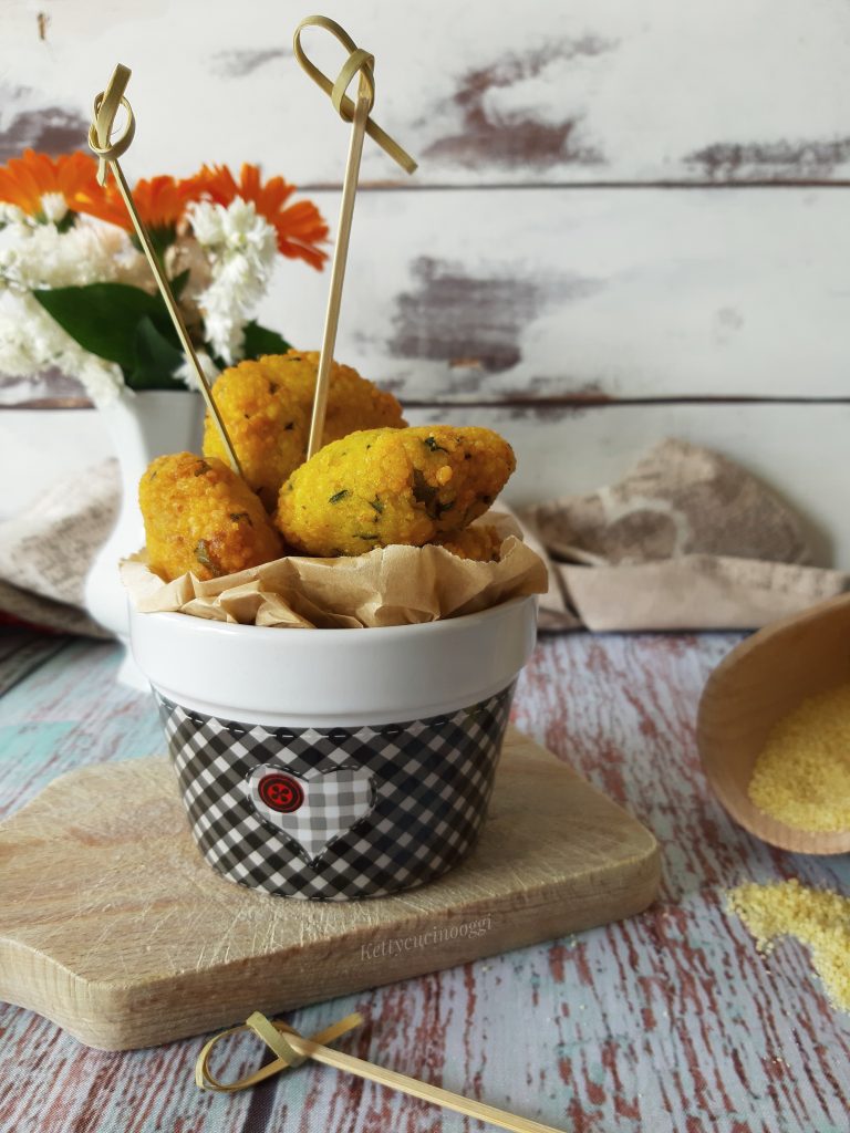 POLPETTE DI COUS COUS ZAFFERANO E ZUCCHINE