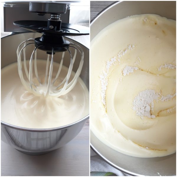 Attenzione a non smontare il composto, per ultimo mettiamo l’essenza di vaniglia.
