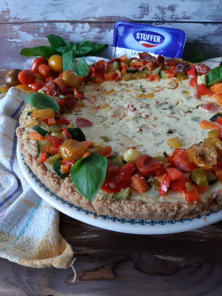 CHEESECAKE SALATA ALLE VERDURE COTTA