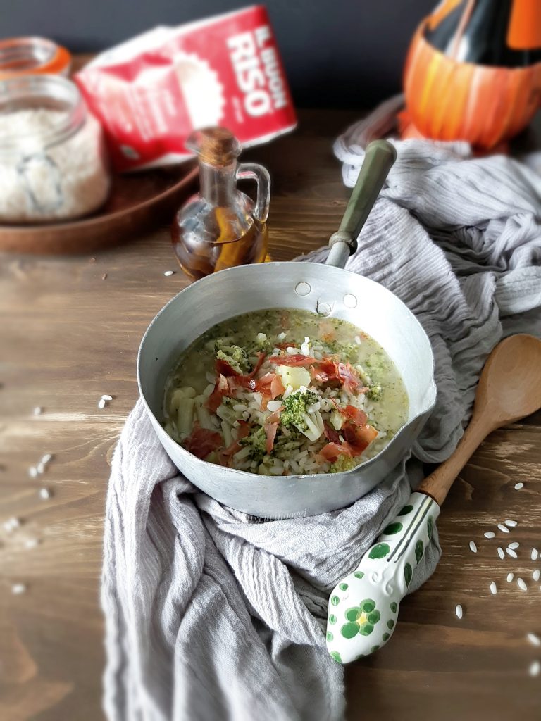MINESTRA DI RISO CON BROCCOLETTI