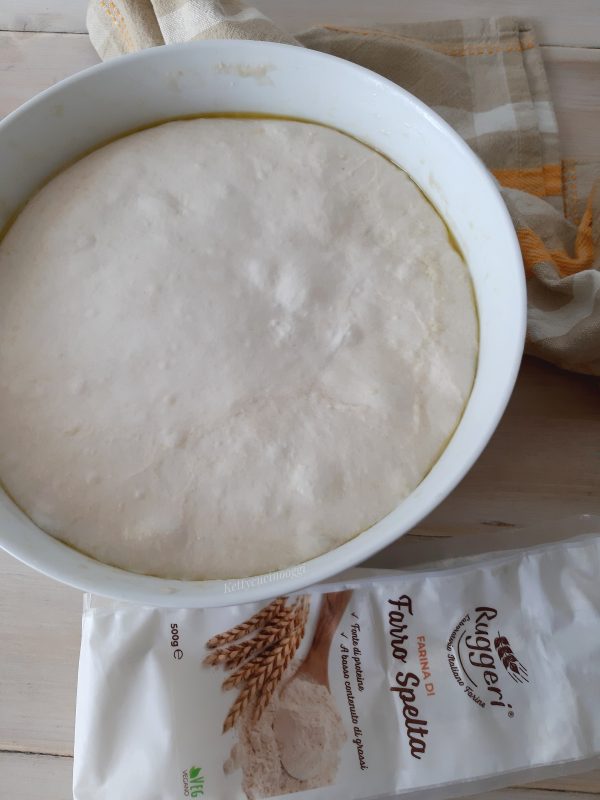 L'impasto una volta raggiunto il calore del cuore si presenterà con vari bolle e completamente rilassato.