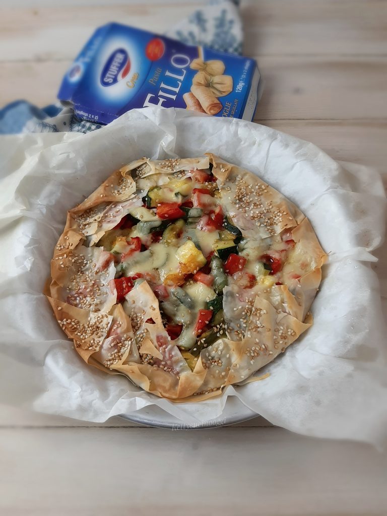 PIZZA DI PASTA FILLO ALLE VERDURE