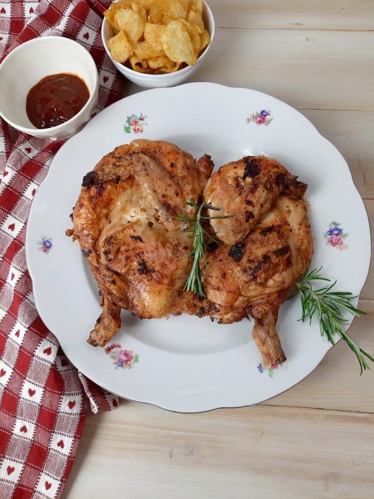 POLLO ALLA DIAVOLA COTTO AL BARBECUE