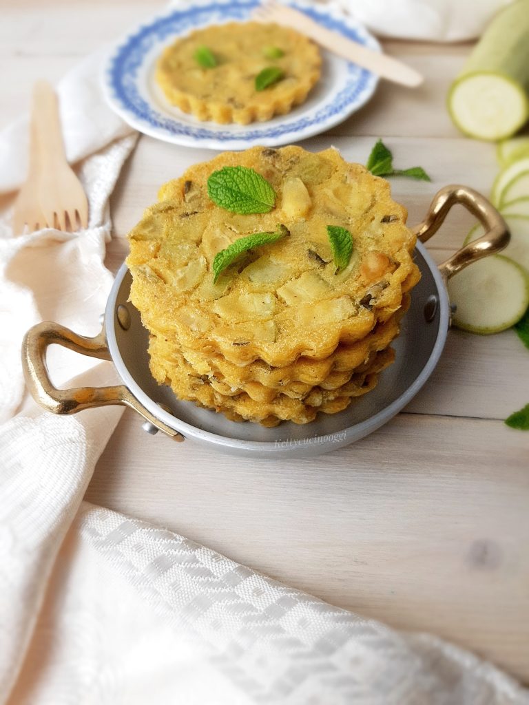 FARINFRITTATA CON ZUCCHINE E MENTA 