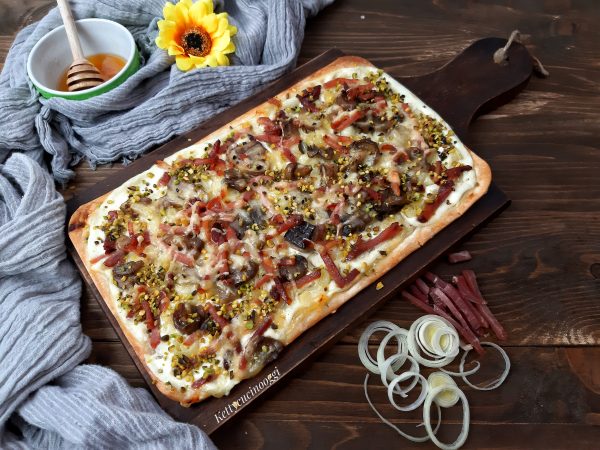 TARTE FLAMBE' DI ZIA ANGELINA: LA RICETTA