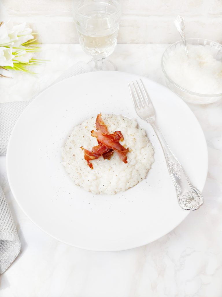 RISOTTO AL LATTE CON SPECK CROCCANTE