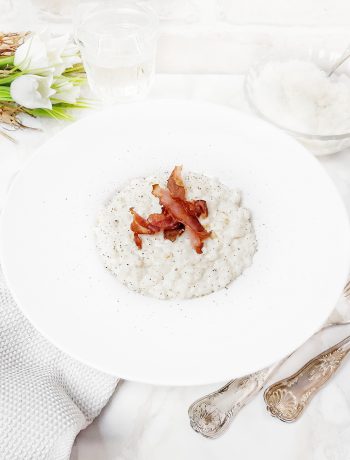 RISOTTO AL LATTE CON SPECK CROCCANTE