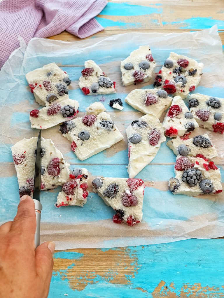 FROZEN YOGURT BARK AI FRUTTI ROSSI 