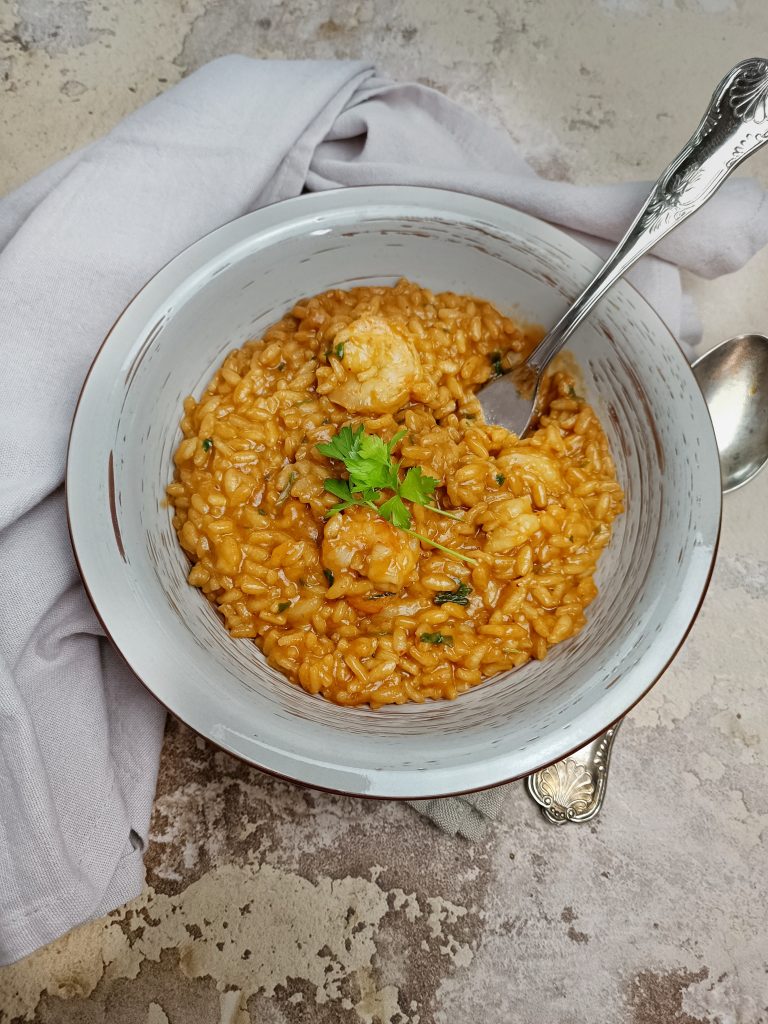 RISOTTO CON BISQUE DI GAMBERI