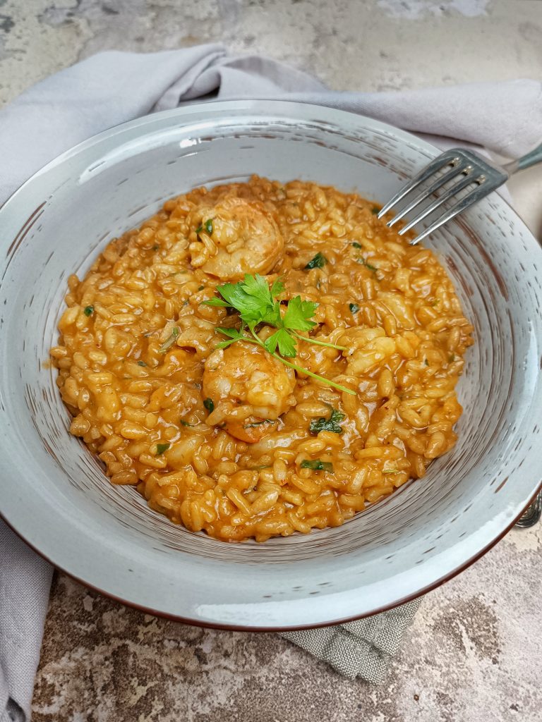 RISOTTO CON BISQUE DI GAMBERI 