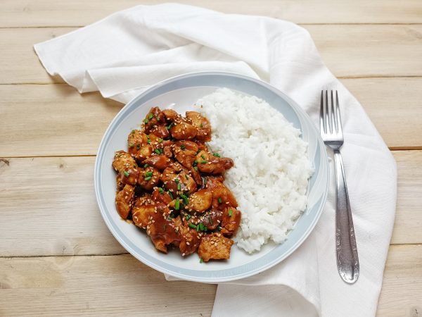 POLLO GLASSATO CON RISO BASMATI: LA RICETTA