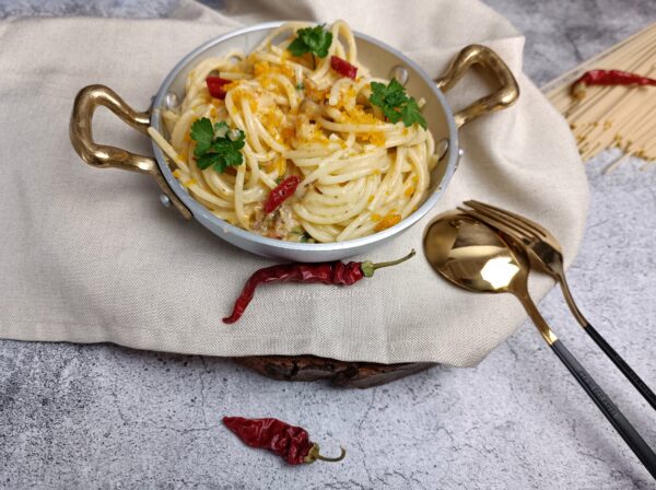 SPAGHETTONI CON LA BOTTARGA : LA RICETTA