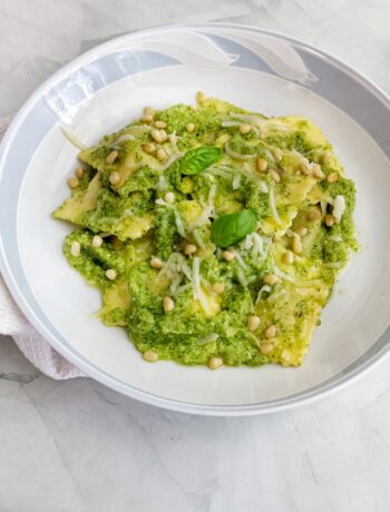 RAVIOLI AL PESTO DI ZUCCHINE