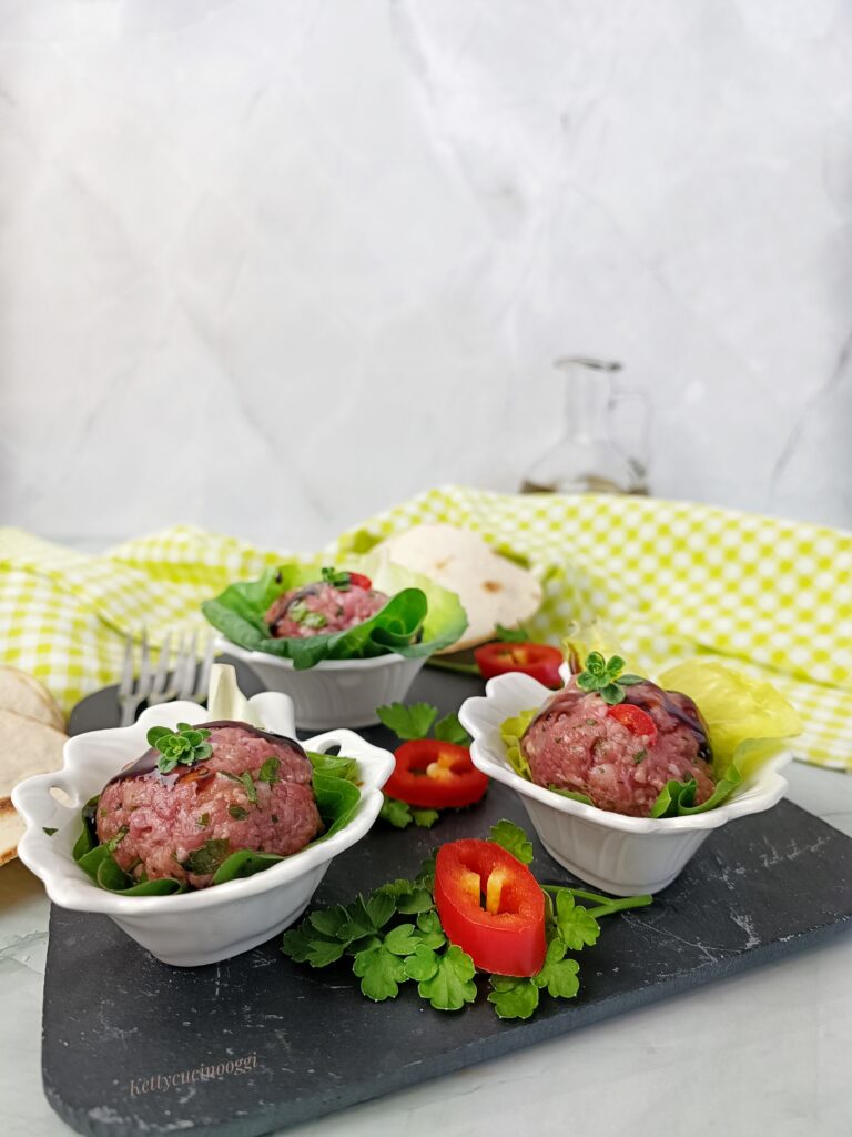 FINGER FOOD TARTARE DI CARNE 