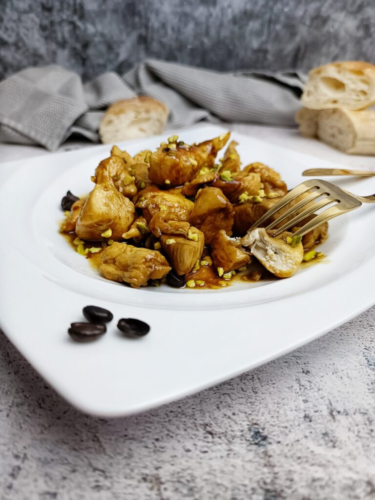 Filetti di pollo glassati al caffè 