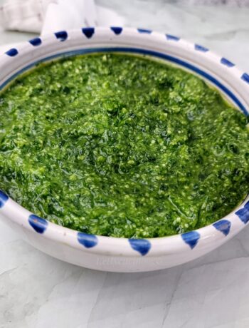 PESTO DI AGLIO ORSINO CON LE MANDORLE