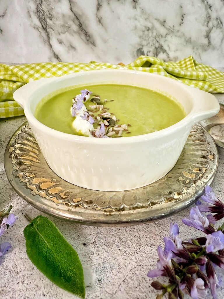CREMA PISELLI E ZUCCHINE CON RICOTTA 