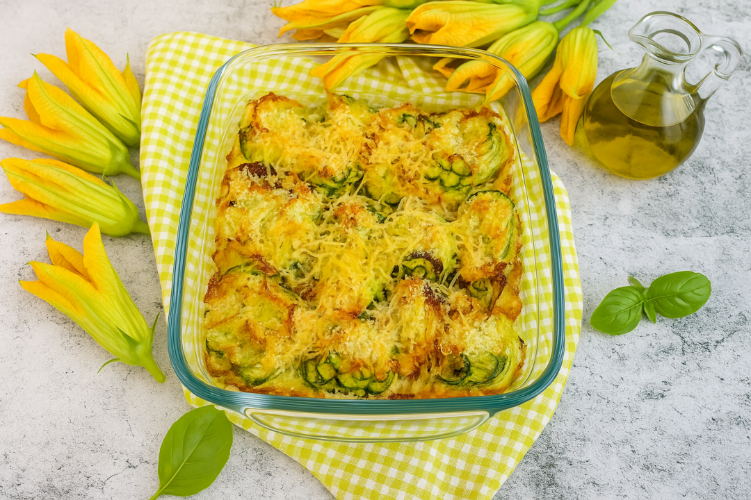FIORI DI ZUCCA CON RICOTTA E ACCIUGHE