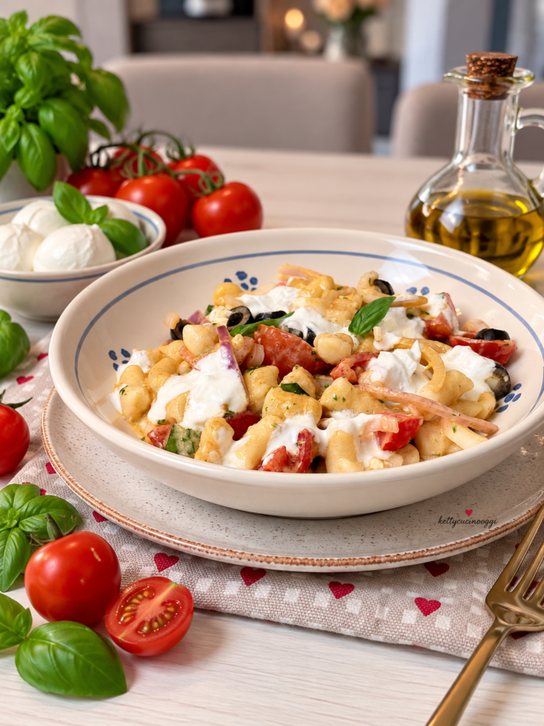 Gnocchetti fatti in casa alla mediterranea