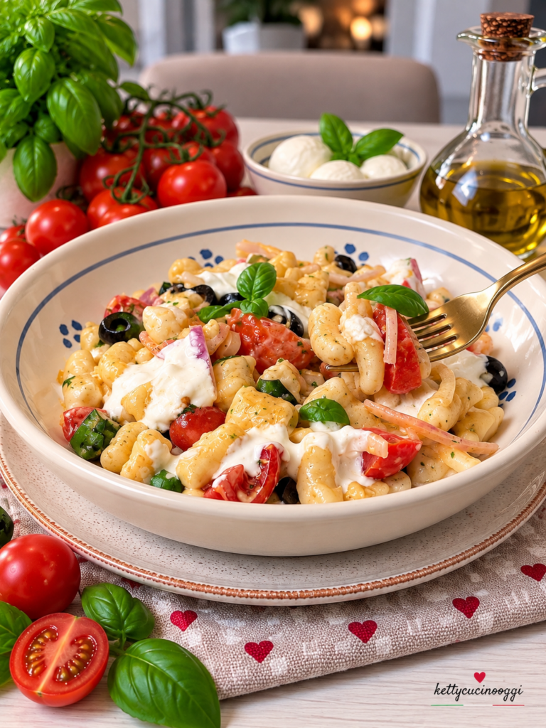 Gnocchetti fatti in casa alla mediterranea