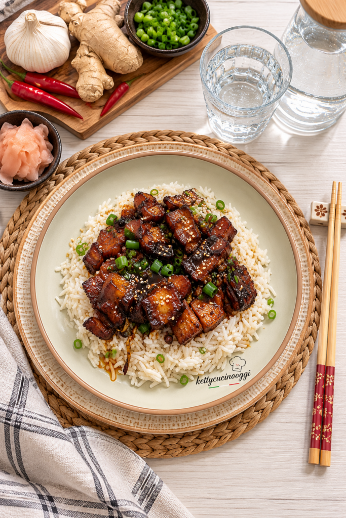 Hongshao rou pancetta di maiale brasata